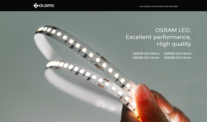 LED стрічка COLORS 160-2835-24V-IP20 16.4W 2500Lm 4000K 5м (DS8160-24V-10mm-NW) фото