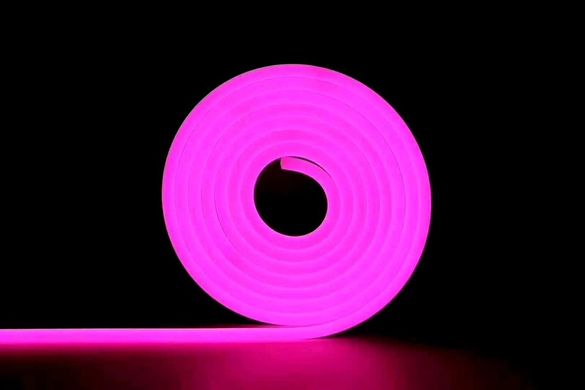 Світлодіодний неон PROLUM™ 8x16, IP68, 12V, Series "SF", Світло-Рожевий, PRO