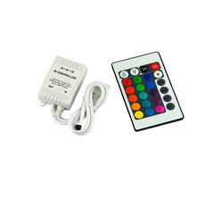 Контроллер RGB PROLUM инфракрасный (IR, 24 кнопки 6A) фото