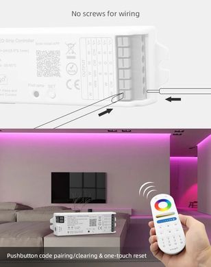 Пульт керування універсальний PROLUM 5in1; Wi-Fi; TUYA; TOUCH; 15A; Series: HomeLink фото