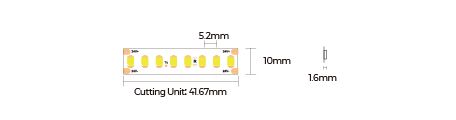 LED лента COLORS 192-2835-24V-IP20 16W 2380Lm 3000K 5м (D8192-24V-10mm-WW) фото
