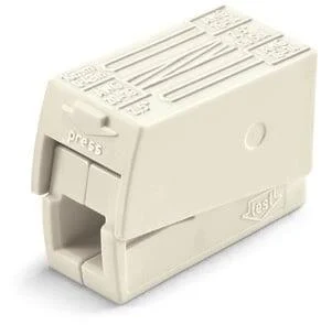 COMPACT WAGO 2-wire connector for solid conductors (224-112)