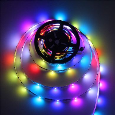 Світлодіодна LED стрічка PROLUM™ 5V; 5050\60; IP20; Series "SMART", RGB (Pixel Full Color) фото