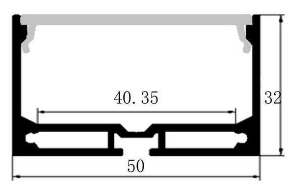 LED-профіль підвісний, 2 метри (LS5032)