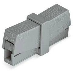 COMPACT WAGO connector for solid conductors push button on both sides (224-201)