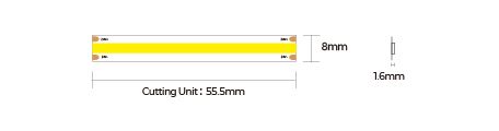 LED лента COLORS COB-24V-IP33 10W 850Lm 4000K 5м (DF8-24V-8mm-NW) фото