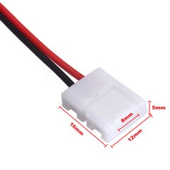 Соединительный кабель + 1 зажим для светодиодной ленты 2835\3528, 8мм