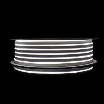 Neon LED PROLUM&trade; 6x12, IP68, 12V, seria "FX", biały, PRO