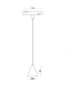 Pendant lamp 5W 60&deg; Osram5050 350LM 4000K (ALMG-M15 4K BK/GD)
