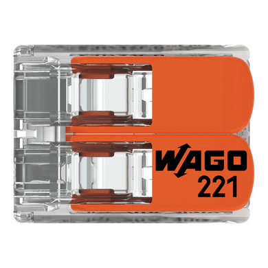 Компактний з'єднувач WAGO 2-х дротовий (221-412)