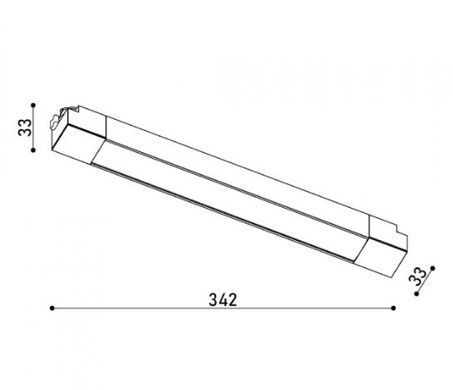 Lampa szynowa jednofazowa KLOODI KD-LINE TR342 PC 20W 3K WH