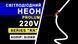 Neon LED PROLUM okrągły D13 IP68 220V seria "RN" ciepła biel PRO