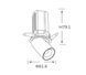 Spotlight ALUMLED LED CREE 7W 4000K 36&deg; 560LM RA90 (AL-V324 7W 4K WH) photo 2