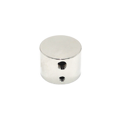 Metal plug PROLUM for Round silicone profile D22 - with a wire outlet from above
