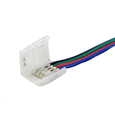 Конектор PROLUM™ для LED стрічки 10 мм, RGB + 2 затискача