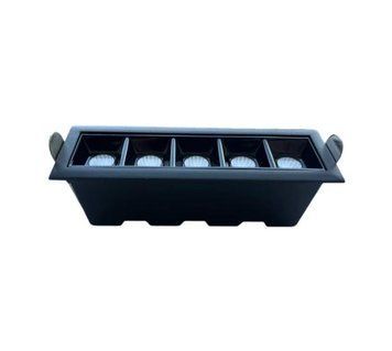 Recessed spotlight ALUMLED LED OSRAM 10W 3000K 30&deg; 840LM RA90 (AL-052-5 10W 3K BK) photo