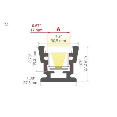 Profile HR-MAX, 1 meter (KLUS_A01829_1)