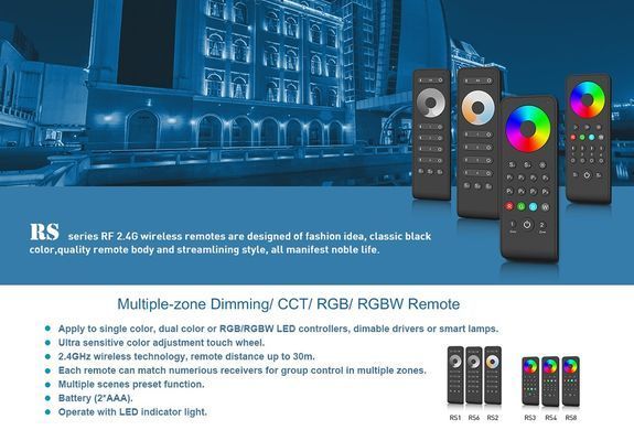 Пульт RGB/RGBWконтролера DEYA на 8 зон (RS8)