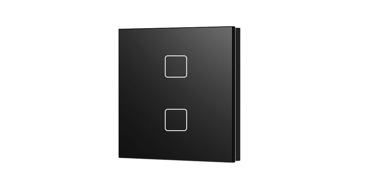 Панель LED диммера DEYA ZigBee на 2 зоны (TS2(WZS)-Black) фото