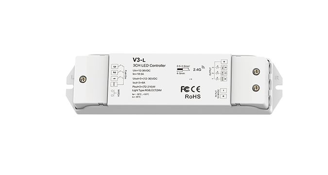 LED controller DEYA 12-36VDC, 6A*3CH, PUSH-DIM (V3-L) photo