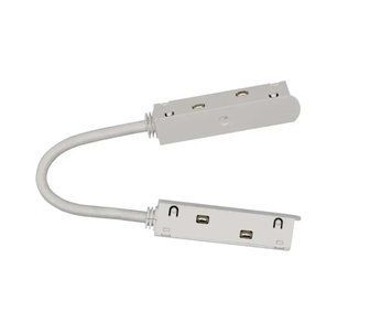 PROLUM&trade; 48V Angle Connector; for M20 magnetic track system; White