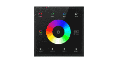 Сенсорна панель RGBW 4CH*3A 12-24VDC CV з контролером DEYA (T4(Black)) фото