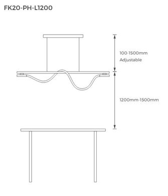 Світильник COLORS CHANDELIER LAMP 2700K (FK20-PH-L1200-SW)