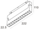 Светильник ALUMLED 12W 120&deg; Osram3030 960LM 4000К (ALMG-S102 12W 4K BK)