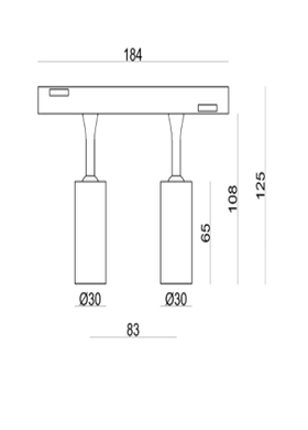 Светильник 2х3W 40&deg; CREE1304 240LM 4000К (ALMG-M03-2 4K WH)