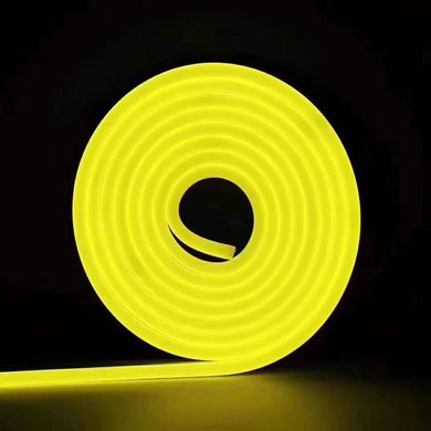 Світлодіодний неон PROLUM™ 8x16, IP68, 12V, Series "LF", Лимонно-жовтий, PRO фото