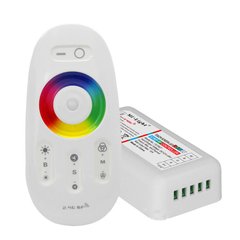 Контроллер RGB + W PROLUM (RF; 5K; сенсорный; 24A; Белый) фото