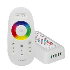 Контроллер RGB + W PROLUM (RF; 5K; сенсорний; 24A; Білий) фото