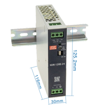 Zasilacz Mean Well na szynę DIN 120W DC48V (XDR-120E-48) zdjęcie