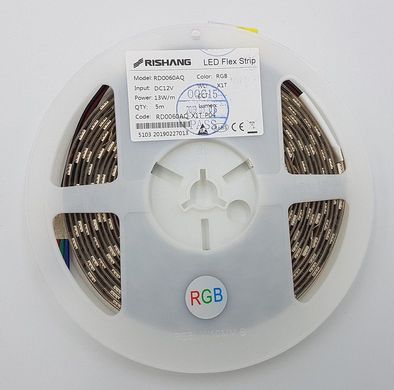LED стрічка RISHANG 60-5050-12V-IP67 12.9W RGB 5м (RD3260AQ) фото