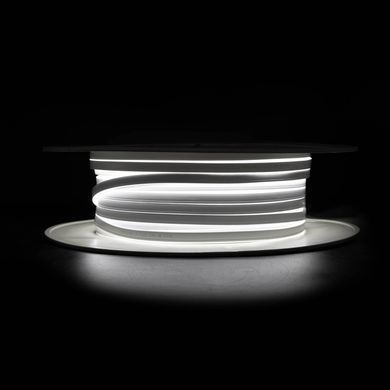 Neon LED PROLUM&trade; 4x10, IP68, 24V, seria "LT", biały, PRO