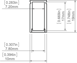 LED-профіль KLUS LINO, 2 метр (KLUS_A08287A_2)
