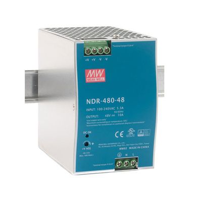 Блок питания Mean Well на DIN-рейку 480W DC48V (NDR-480-48) фото