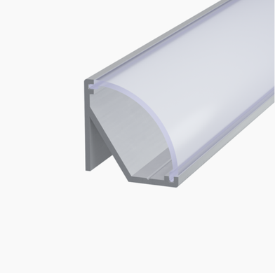 LED profile corner anodized, 2 meters (LPU17n_2)