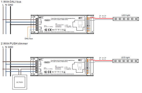 Димер DALI 8.32A*1CH 24V, 200W (SRPC-TRIAC-24-200CV)