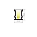 LED-profile ALUMLED floor LP26211 with diffuser, 2 meters