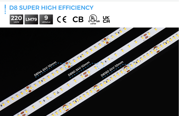 LED strip COLORS 90-2835-24V-IP20 4,8W 890Lm 3000K 5m (D890-24V-10mm-WW) photo