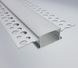 LED profile recessed for plaster, 3 meters (ЛПШ28_3)