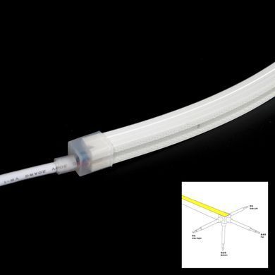 Flexible neon COLORS 24V-IP65 8.8W 568Lm 3000K 5m (NJT1010-WW) photo