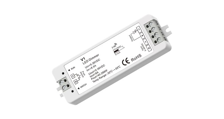 LED-контроллер DEYA 5-36VDC, 8A*1CH, PUSH-DIM (V1) фото