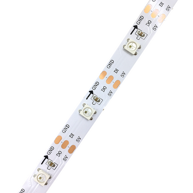 Світлодіодна стрічка SMD 5050 5V 60шт/м IP20 RGB (Pixel Full Color) фото