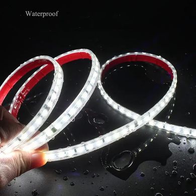 LED strip PROLUM™ 220V; 2835\120; IP67; 8 mm; Series "S", Warm White (2800-3200K) photo