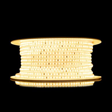 LED strip PROLUM™ 220V; 2835\120; IP67; 8 mm; Series "S", Warm White (2800-3200K) photo