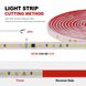 LED strip PROLUM™ 220V; 2835\120; IP67; 8 mm; Series "S", Warm White (2800-3200K) photo 4