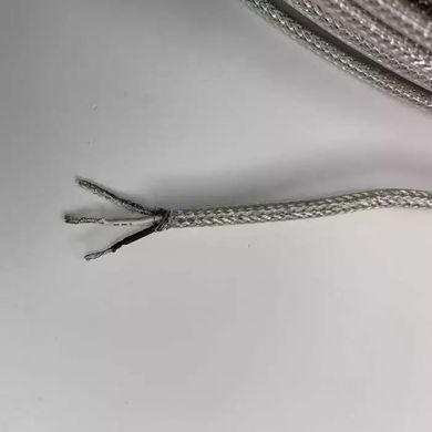 Transparent wire-cable 2x0.5 with Teflon coating, 4.3mm diameter photo