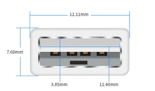 Кабель USB 2,0 PROLUM™ - 1М, Чорний